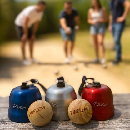 Lot de 3 dispositifs combinés de récupération pour jeu de pétanque – cochonnet non inclus.